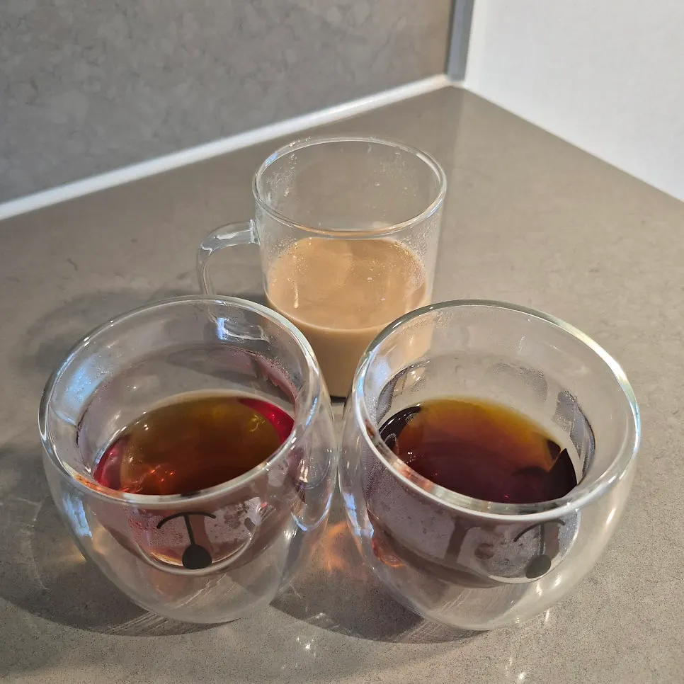 Home café brunch with coffee beans