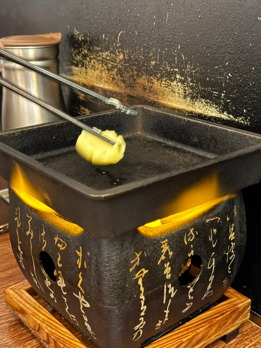 Izny butter served with gyukatsu
