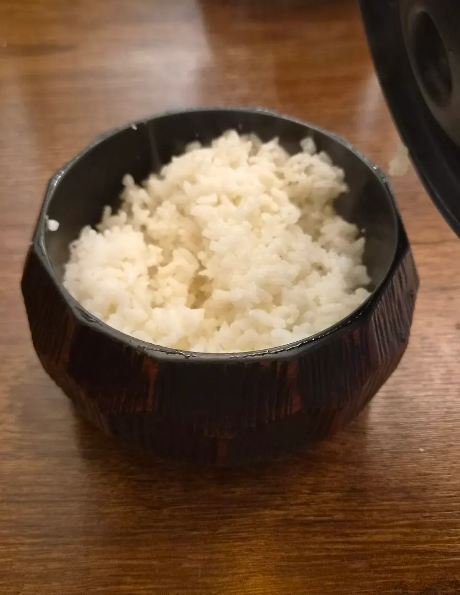 Gyukatsu with rice and side dishes