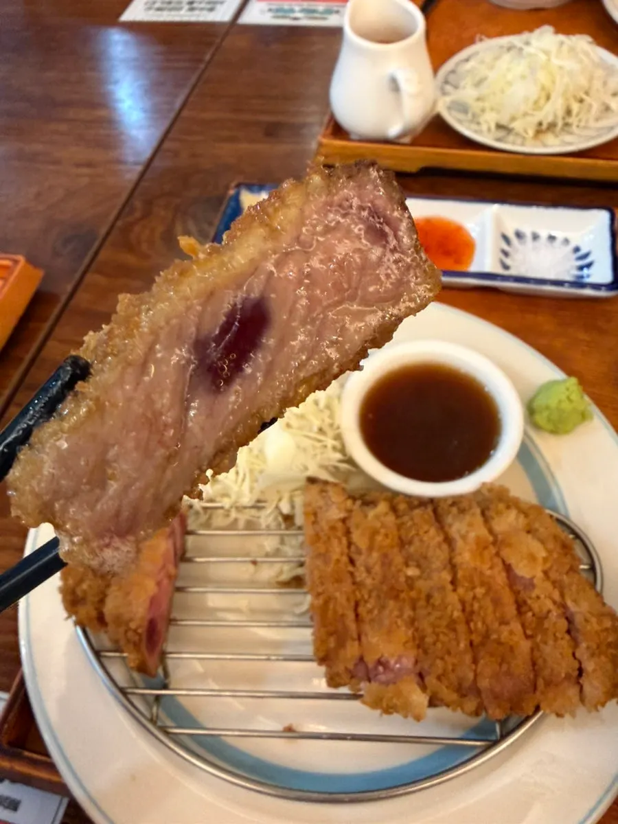 Gyukatsu with dipping sauce
