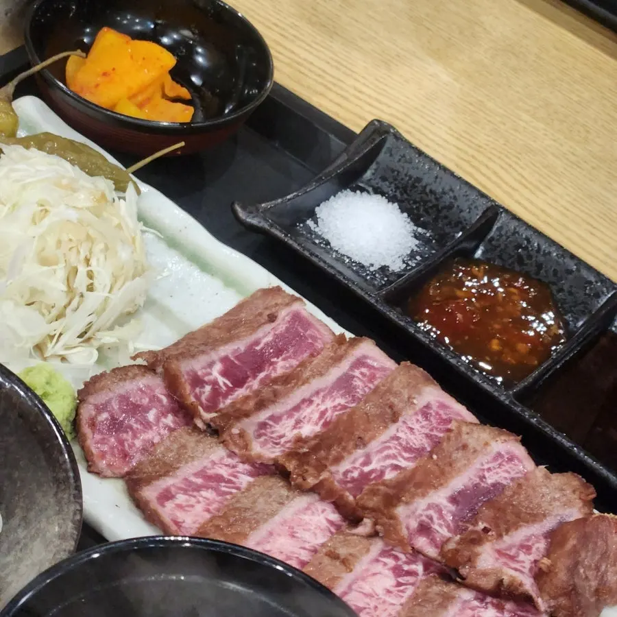 Basic side dishes at Furato Shokudo