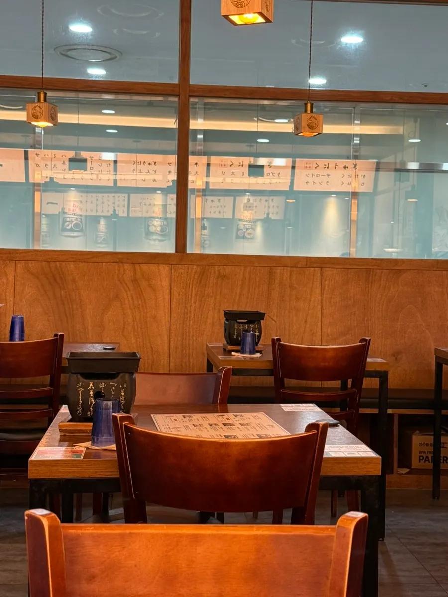 Interior styled like a Japanese izakaya