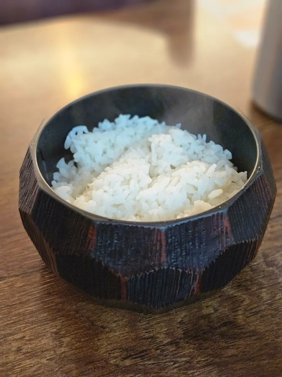 Bowl of rice for self-serving