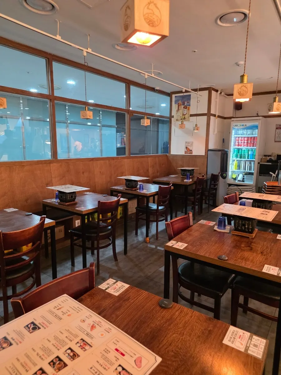 Cozy and stylish interior of Ichigyu Seoul Station Branch