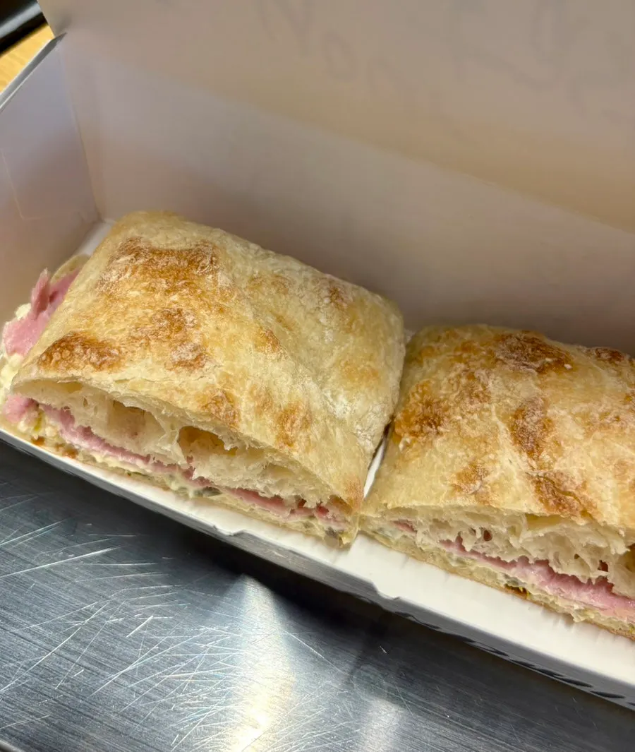 Jambon jalapeño sandwich switched to ciabatta