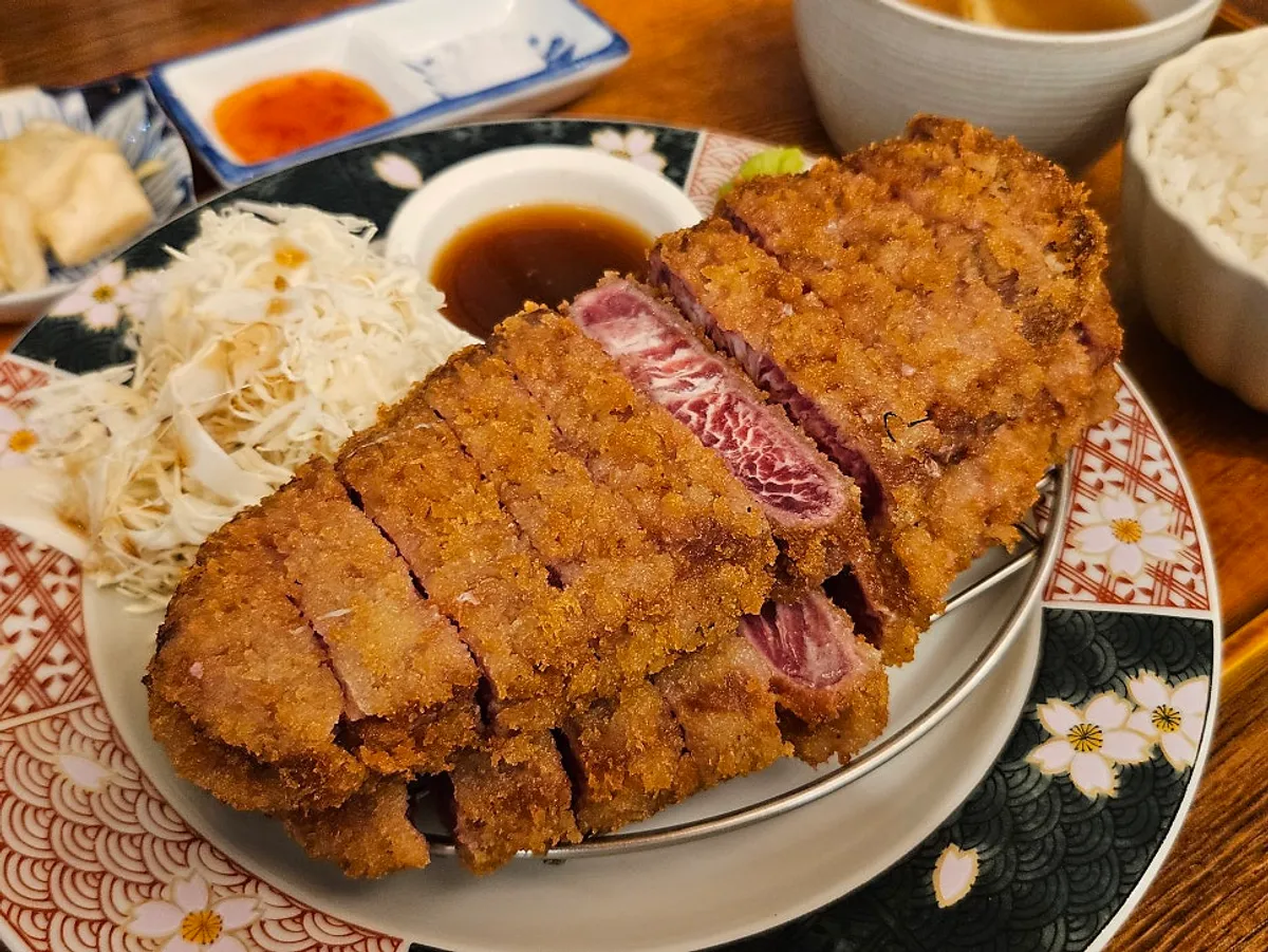 개인 화로에 구워 먹는 채끝 규카츠