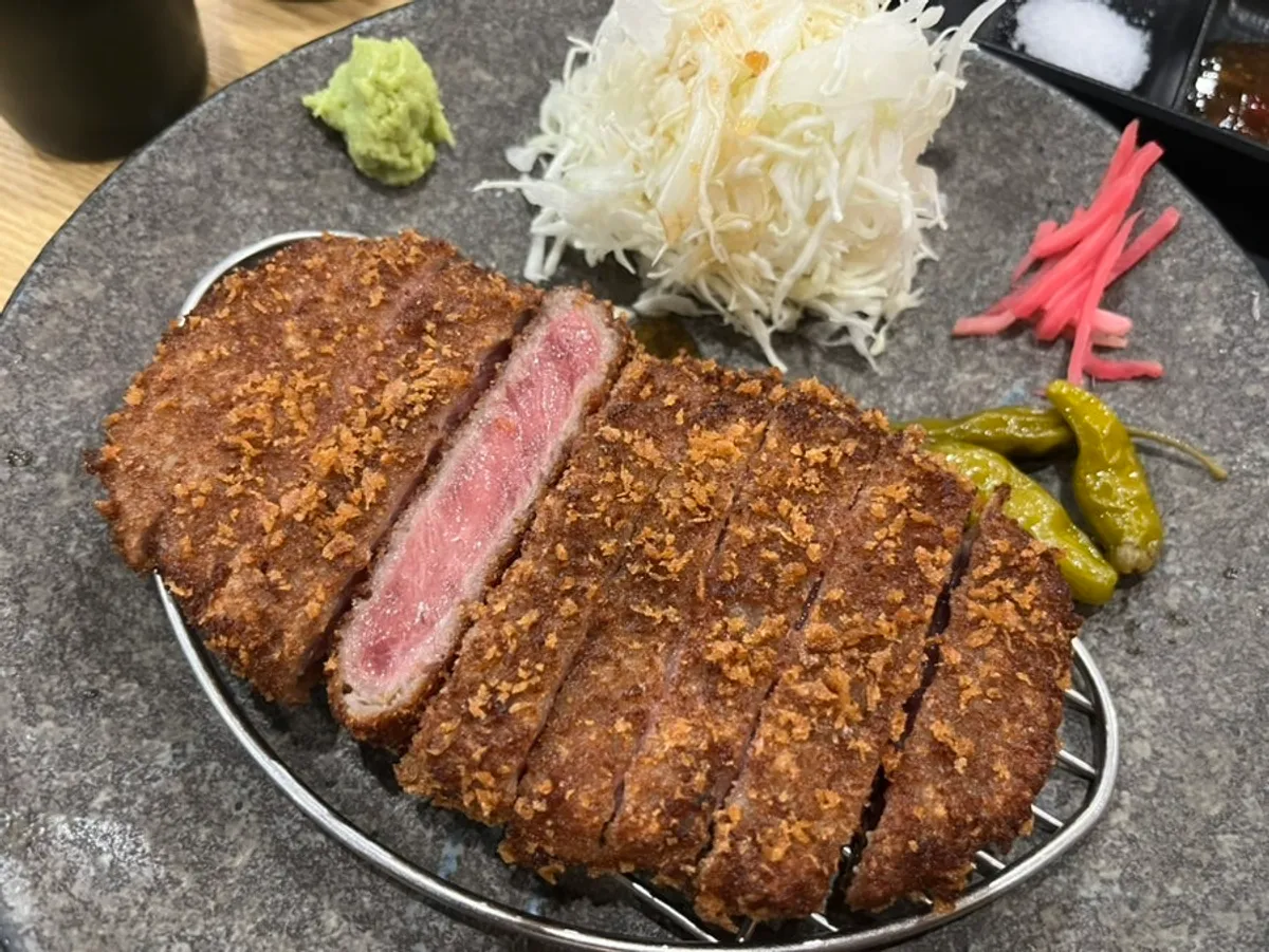 후라토식당 서울스퀘어점 규카츠 세트 상차림