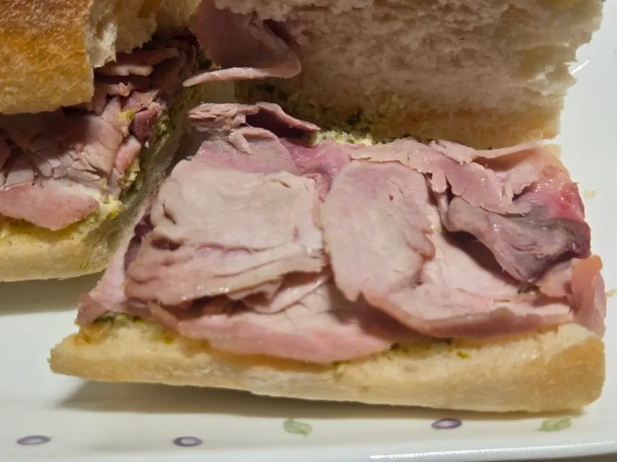 Jambon beurre jalapeño sandwich