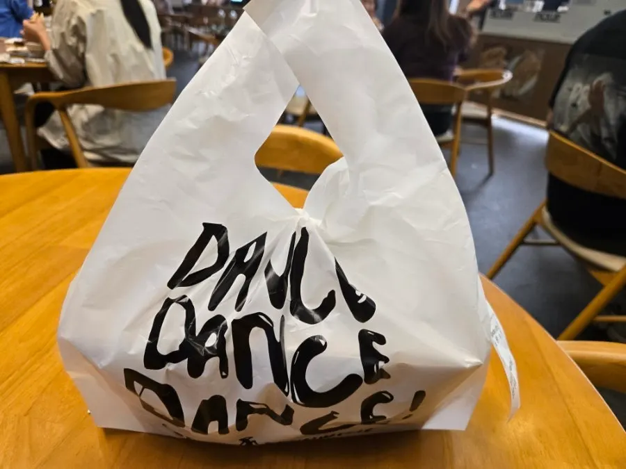 Takeout sandwich and baguette brought home