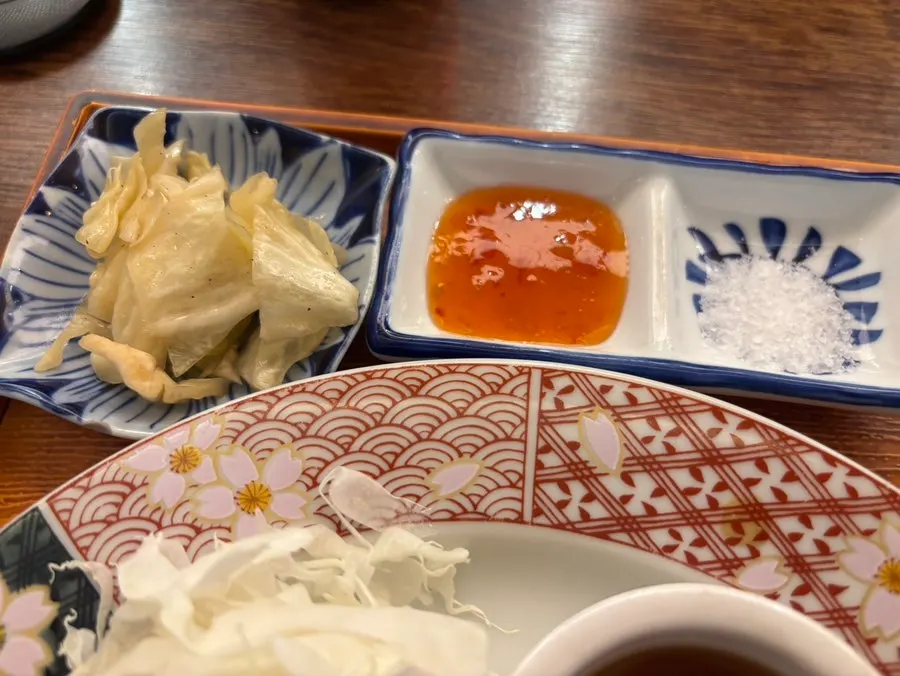 미니 화로와 규카츠 세트