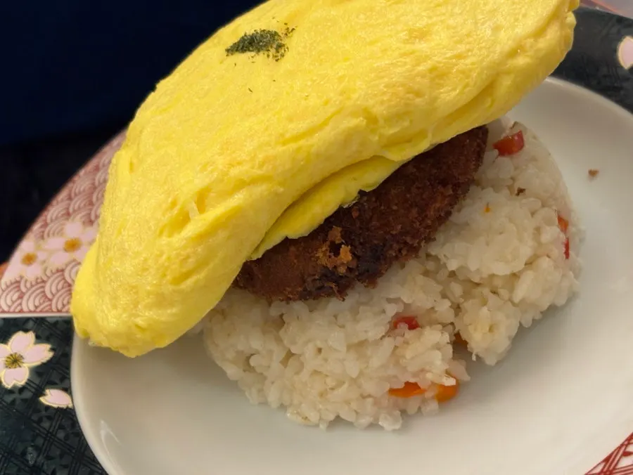직접 구운 규카츠 한 접시