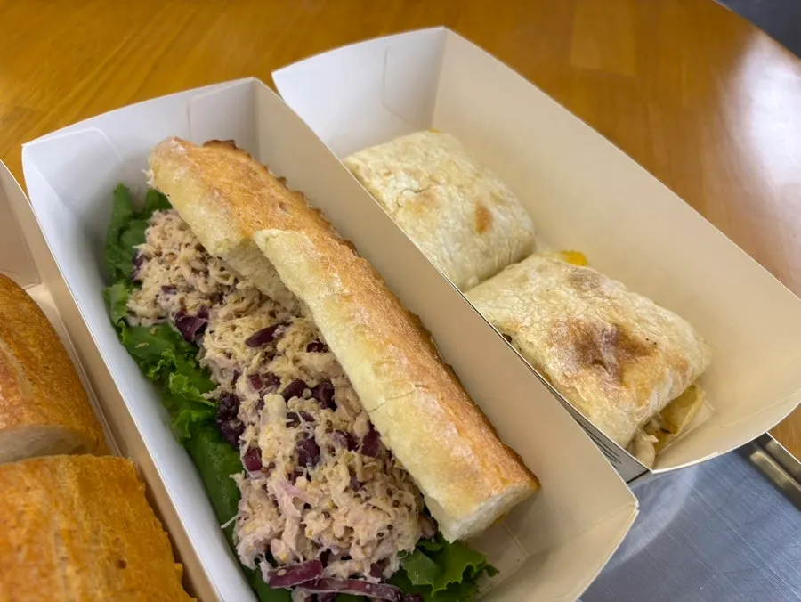 Chicken breast sandwich tossed in house-made sauce