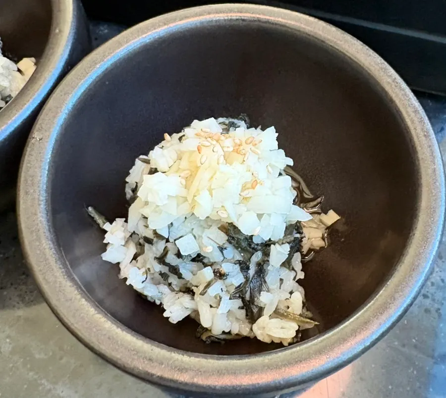 Ingredients for the finishing gondre juk