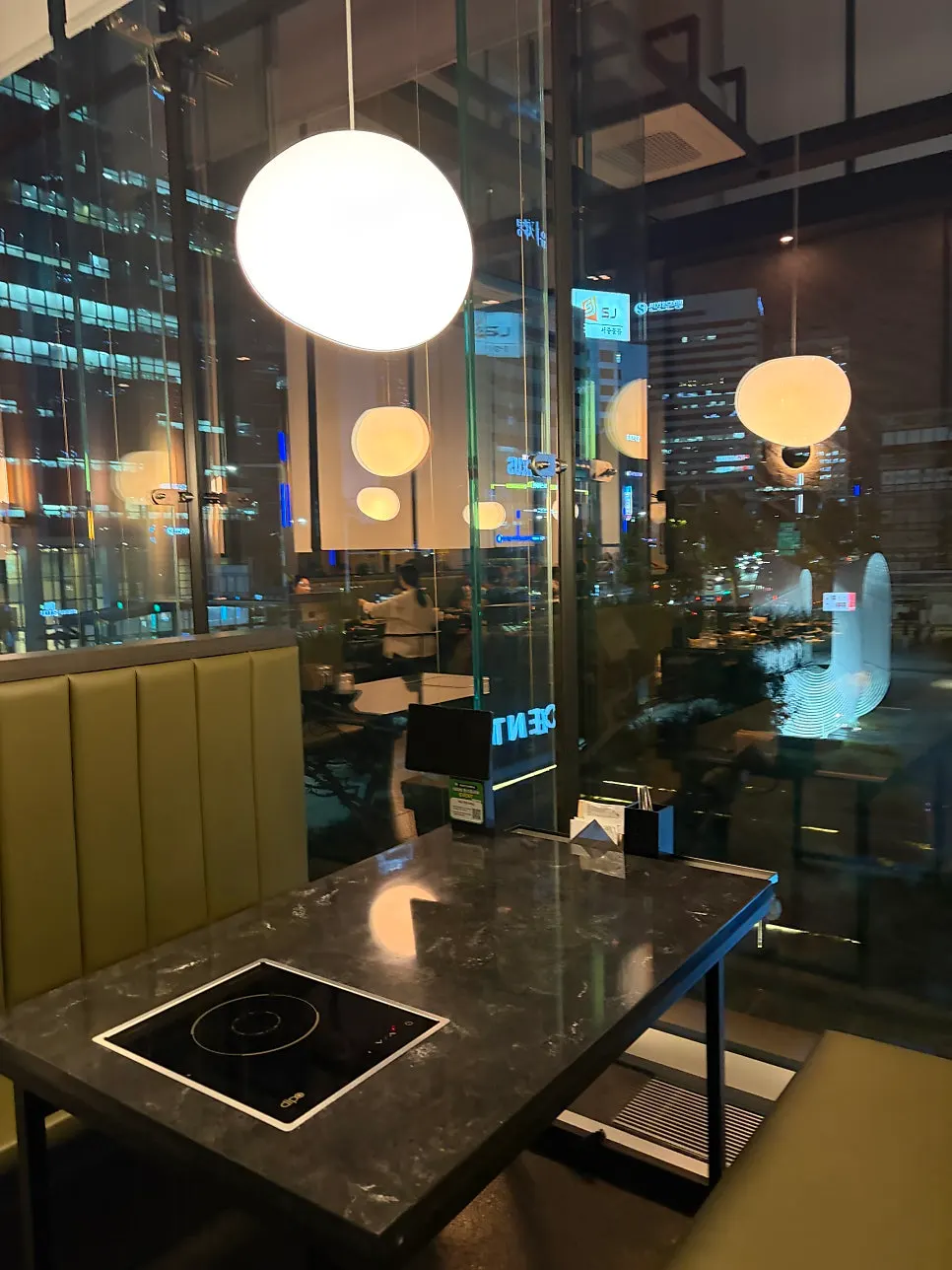 View of Yunseul's calm dining hall