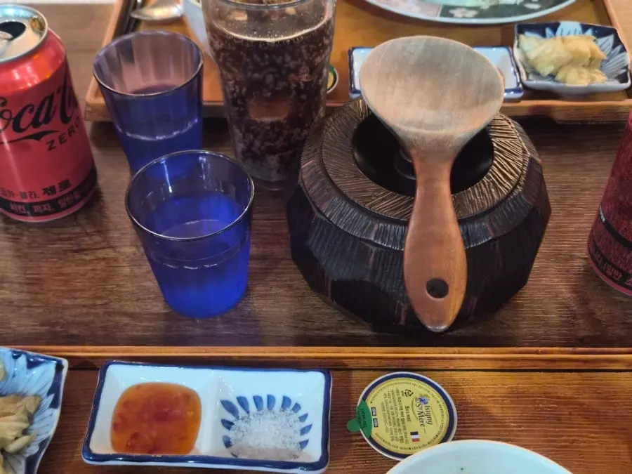 Rice served with the meal