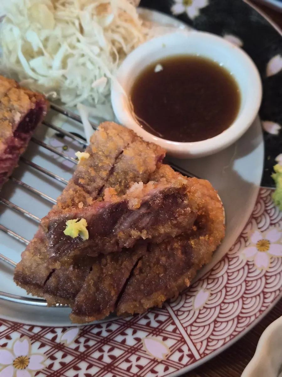 Gyukatsu with wasabi