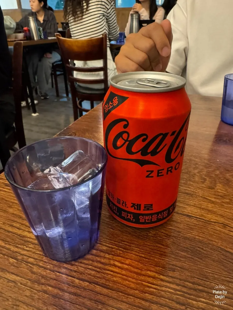 Cola ordered with gyukatsu