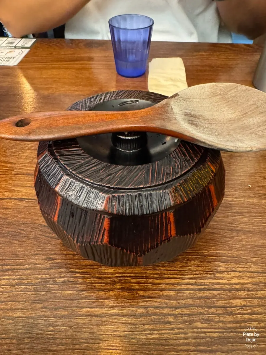 Rice served at the table