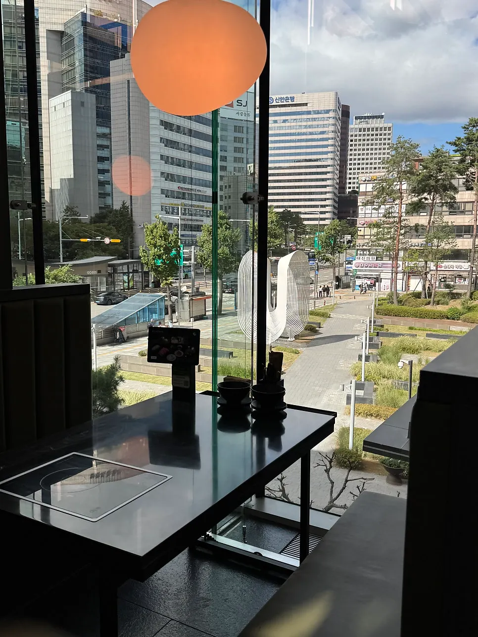 Hall tables and window seats at Yunseul