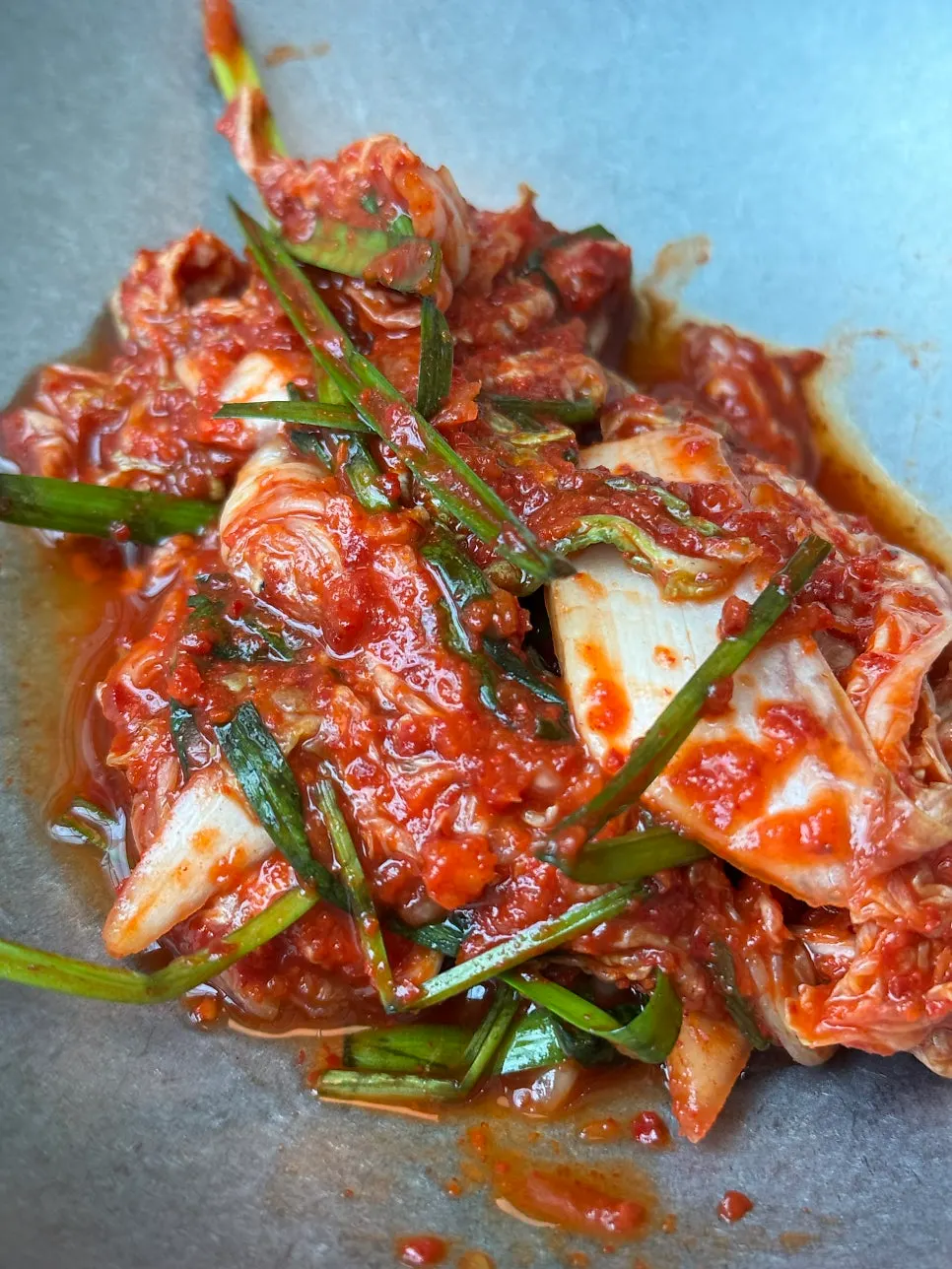 Doenjang naengi broth kalguksu finish