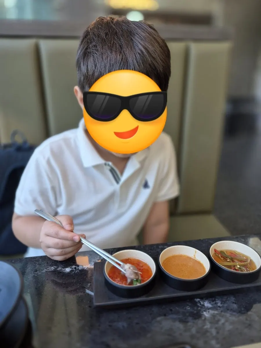 Clear anchovy-broth shabu-shabu meal