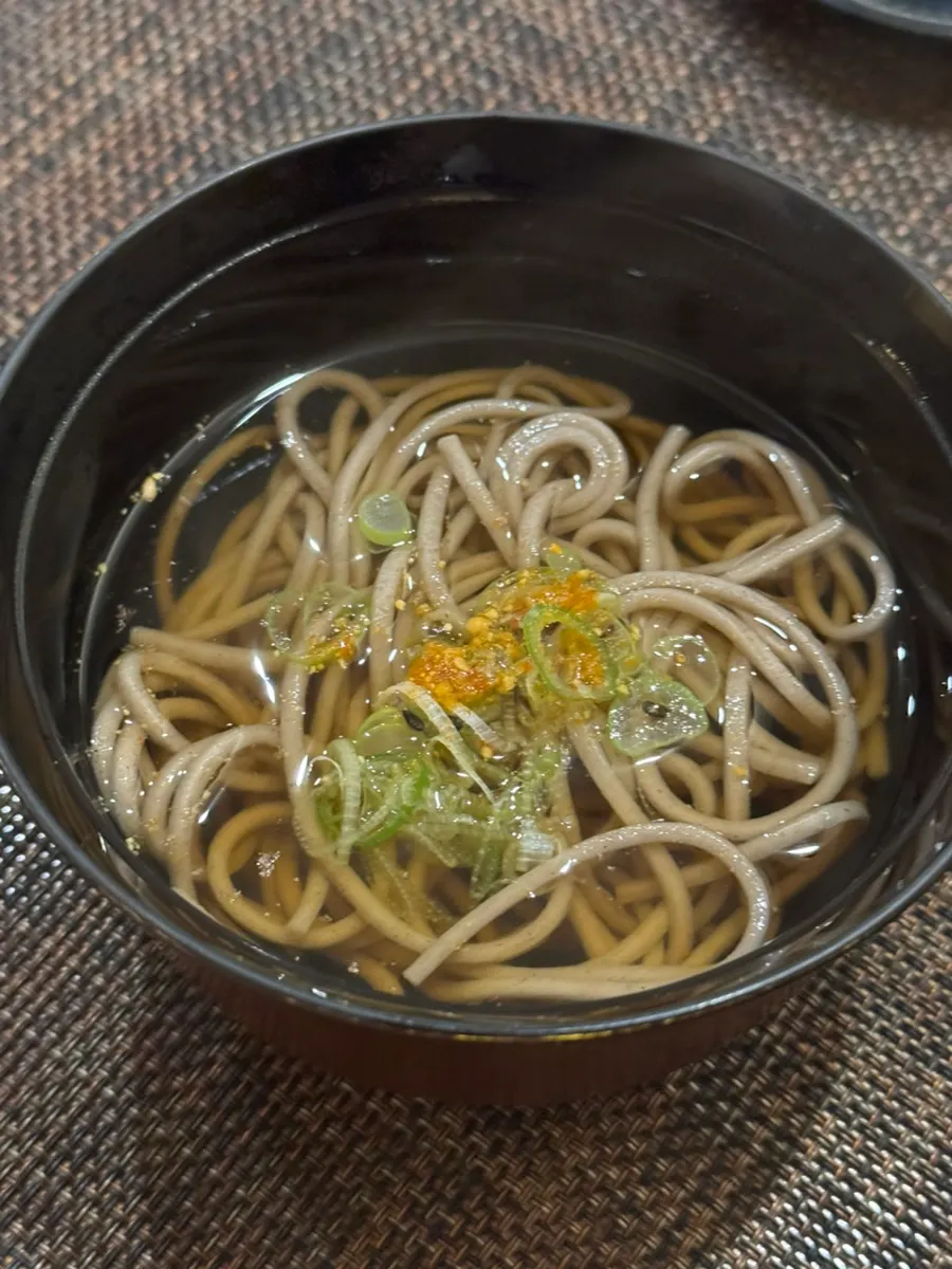 코스 후반에 나온 온소바