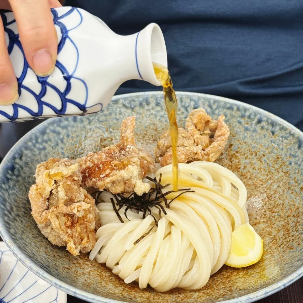 Cold tori-ten bukkake udon