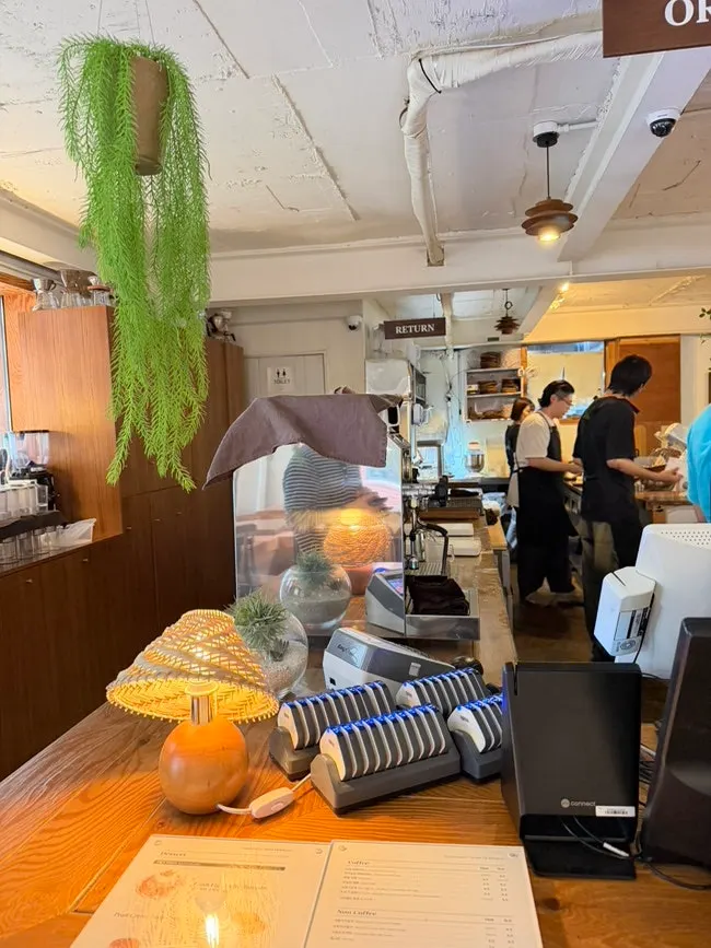 View of the kitchen where the soufflé is being made