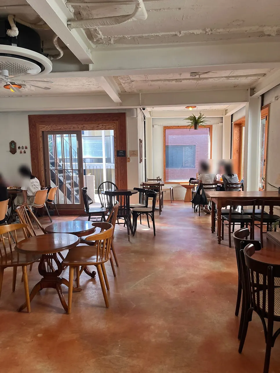 Open seating layout on the second floor