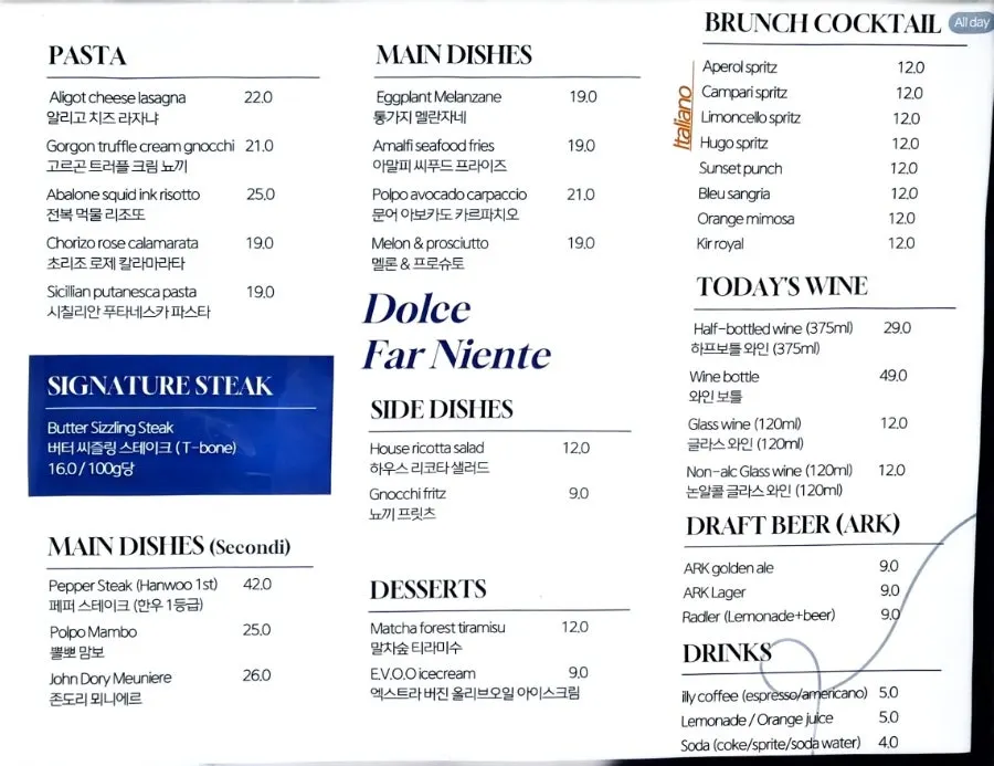 QR menu for ordering from the table