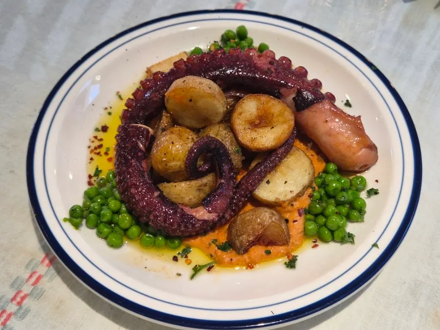 Polpo Mambo with romesco sauce