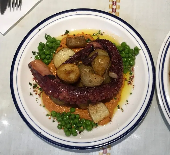 Polpo Mambo with romesco sauce