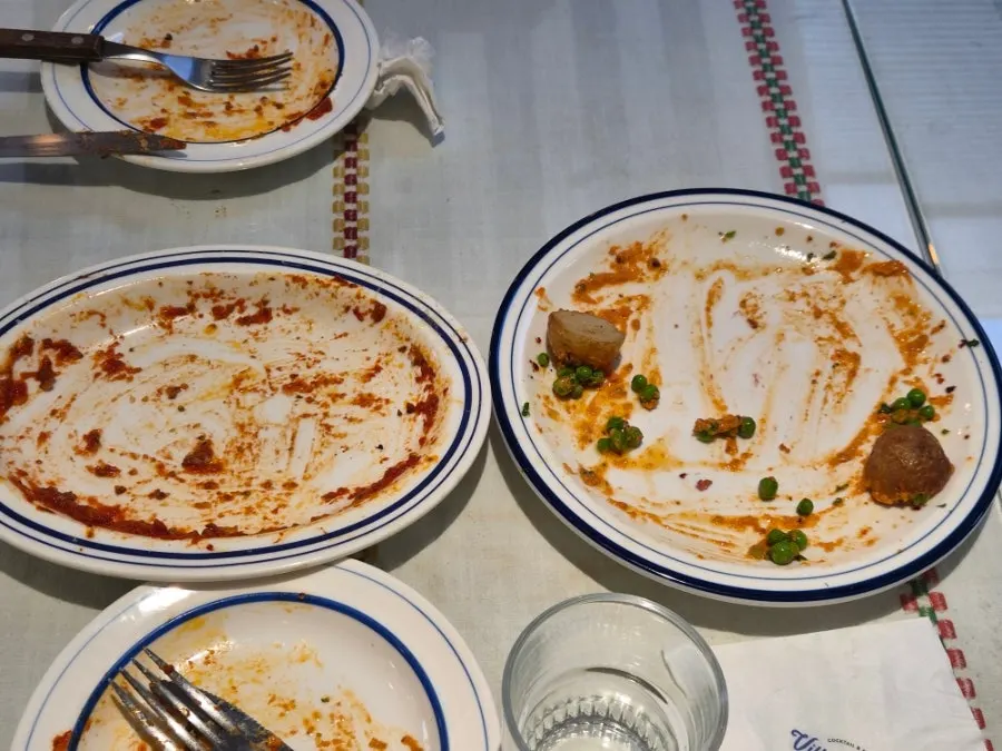 Table after a Seoul Forest date meal