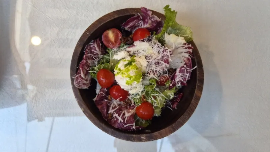 Ordered ricotta salad and lasagna