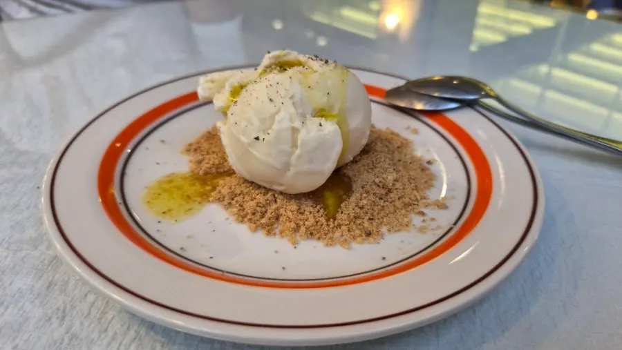 Ice cream dessert after the meal