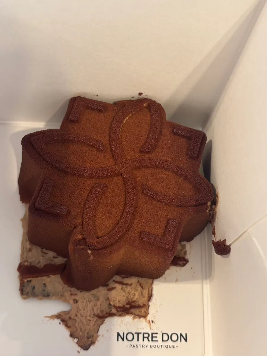 Photo of takeout desserts shared with my parents