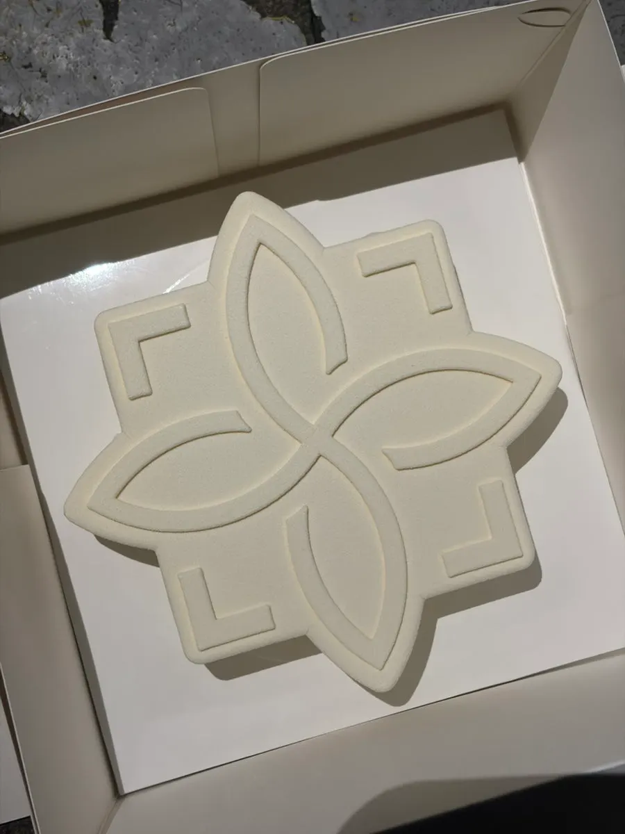 White whole cake for a birthday surprise
