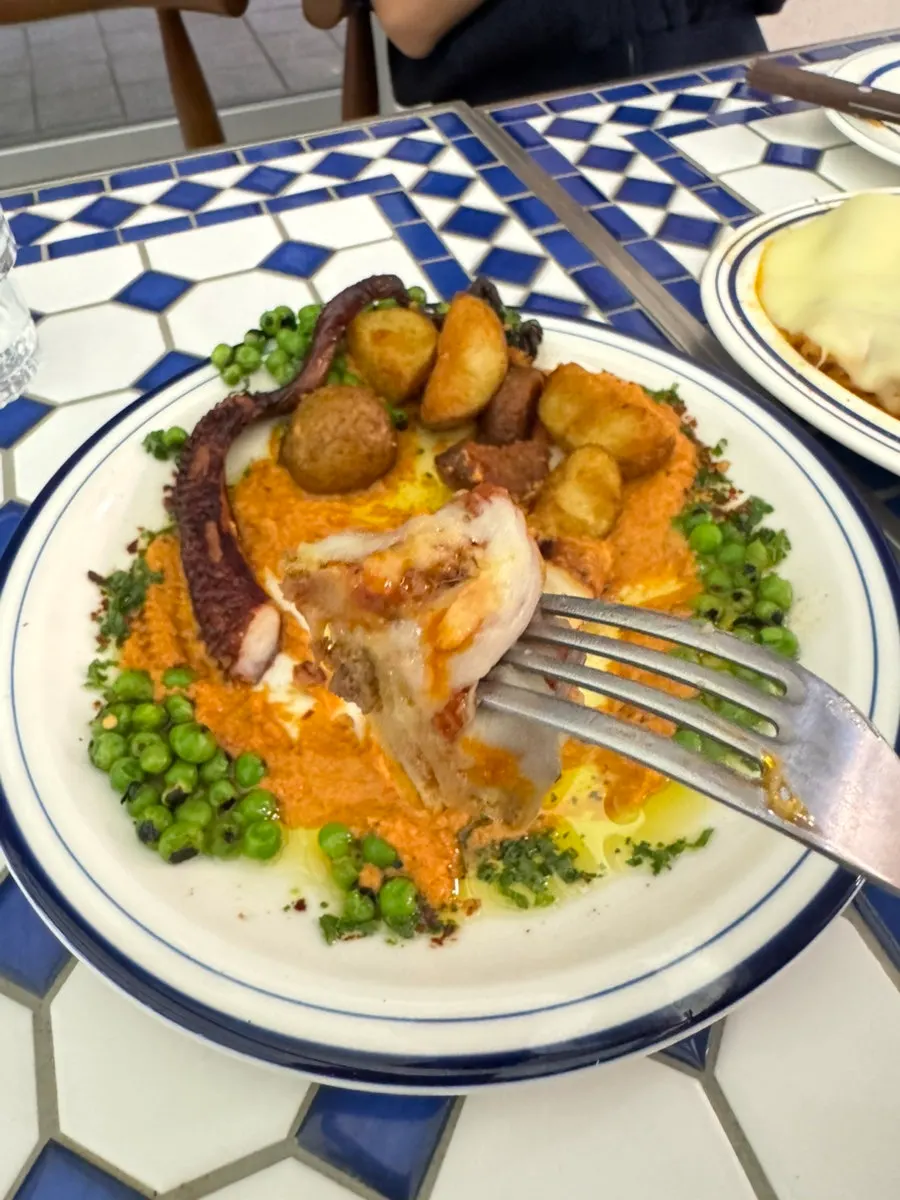 Plate of polpo mambo that the child ate well