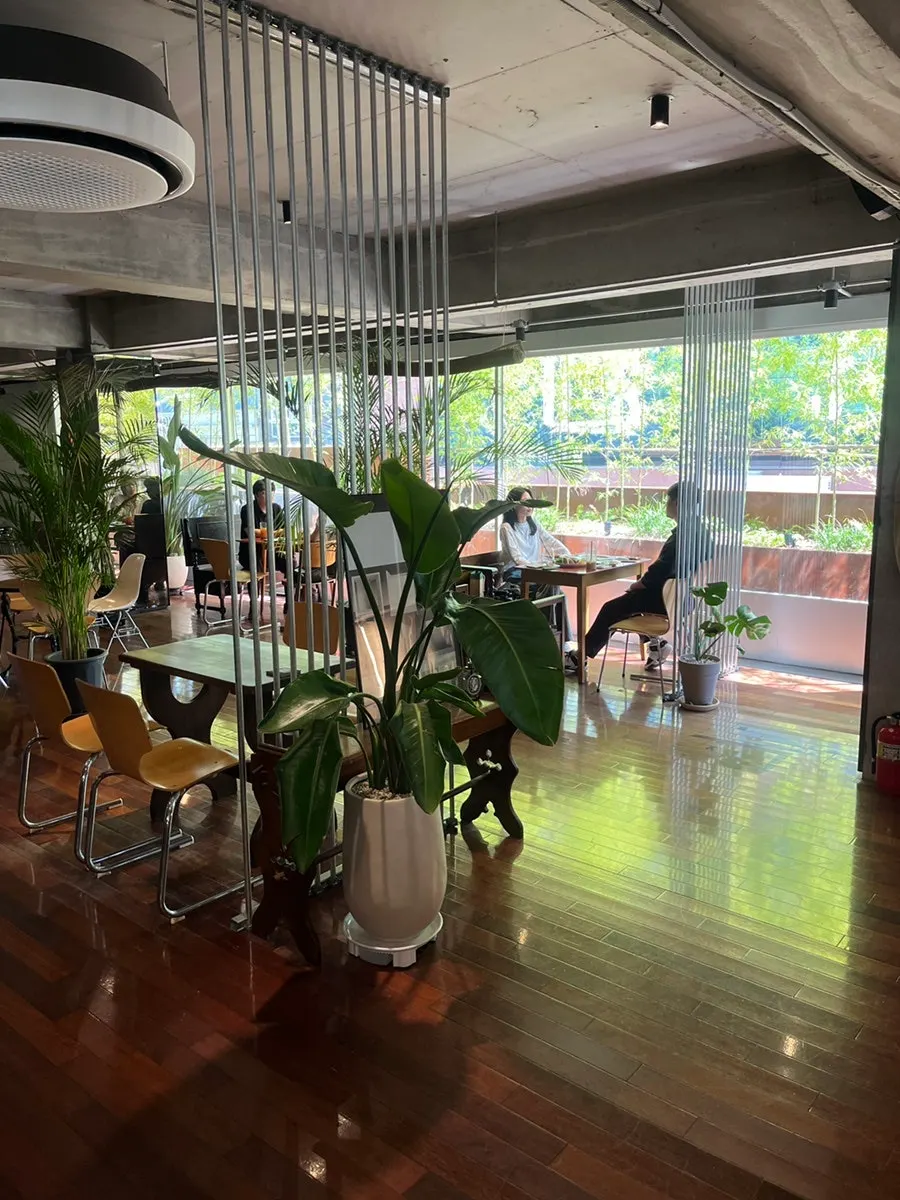 Interior of Seowon Angil Hapjeong with wood-tone décor