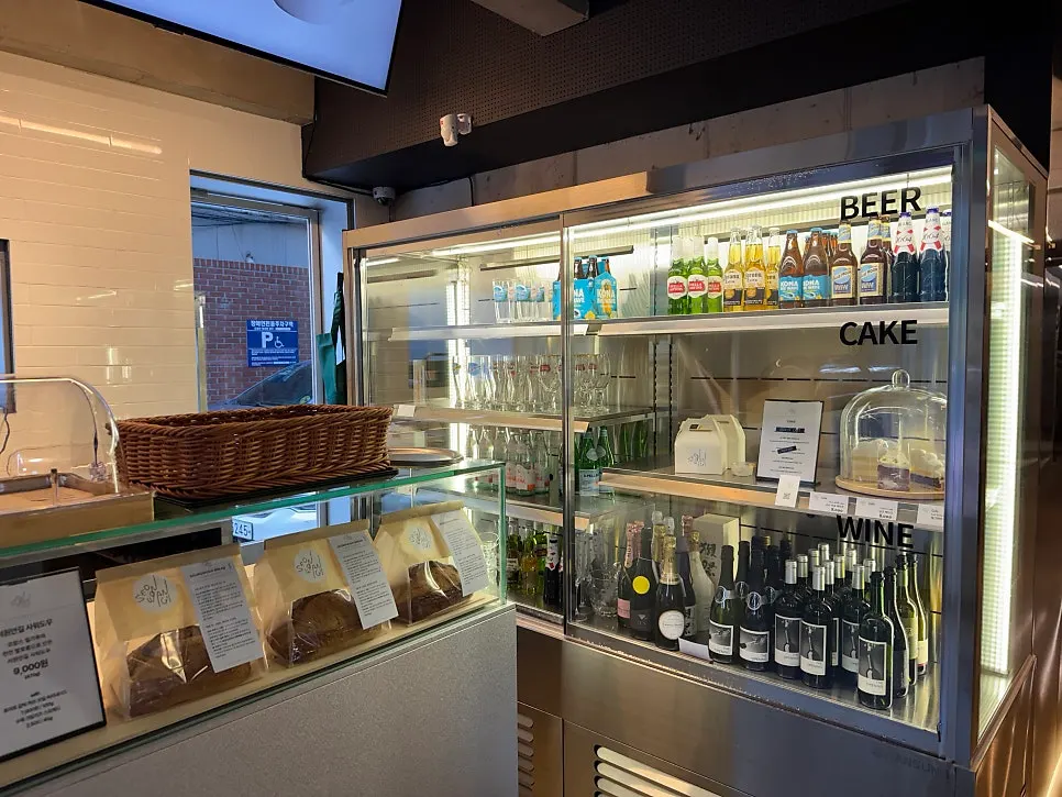 Menu board and discount information at Seowon Angil Hapjeong