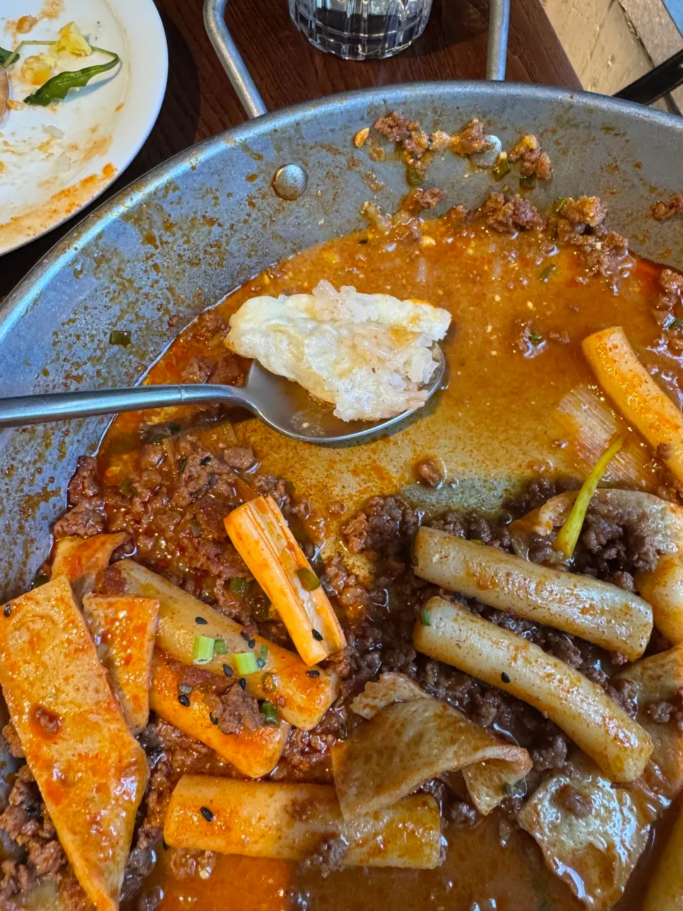 Egg yolk soaked in the sauce