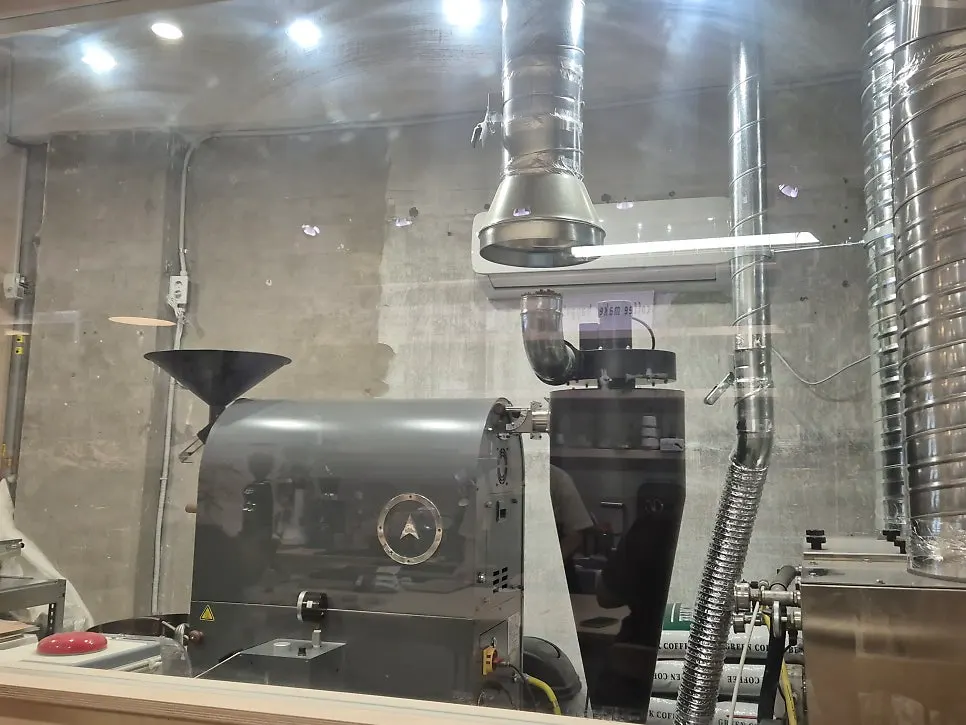 The roasting space inside Sese Coffee