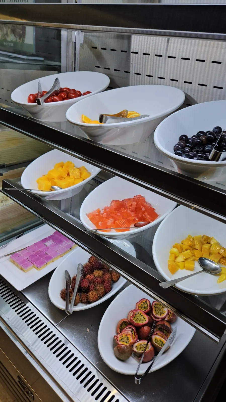 Dessert corner with ice cream and patbingsu
