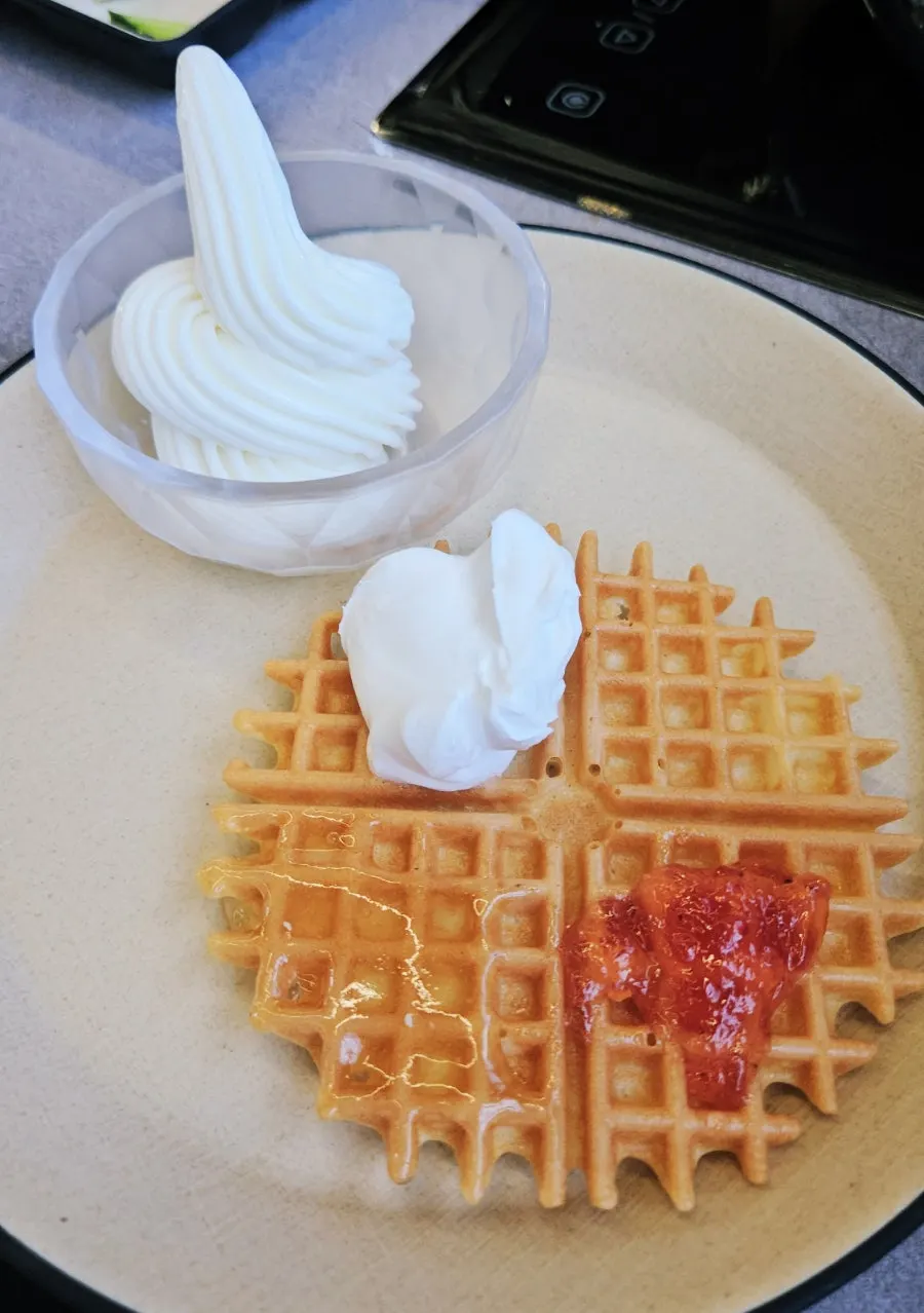 Plate filled with assorted desserts