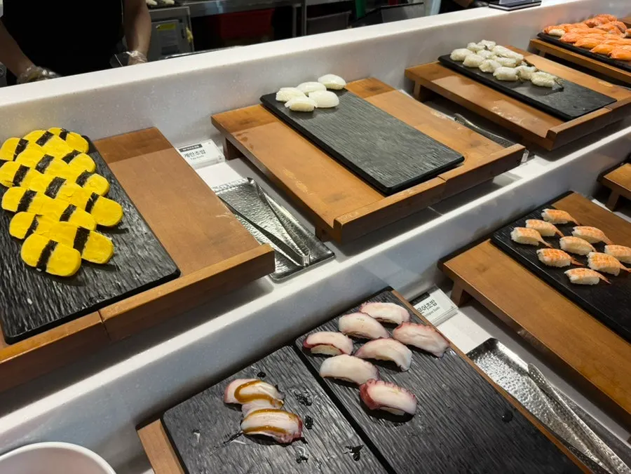 Table set with shabu-shabu and rice paper wraps