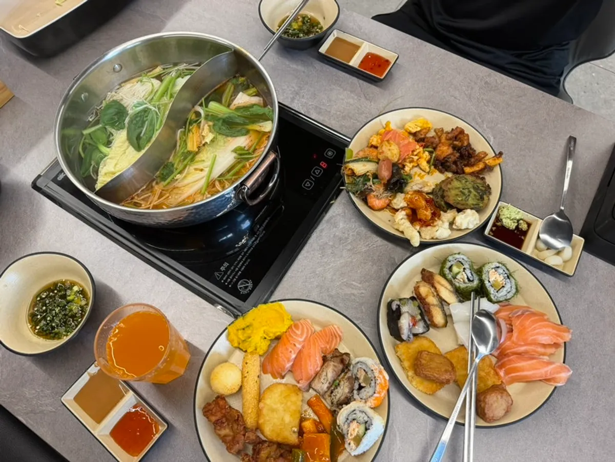 Shabu-shabu buffet pricing chart