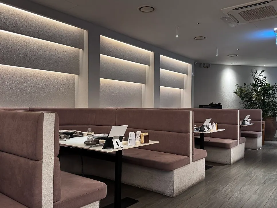 Storefront of Shabu in Seoul Hapjeong Branch on basement level 2 of Delight Square