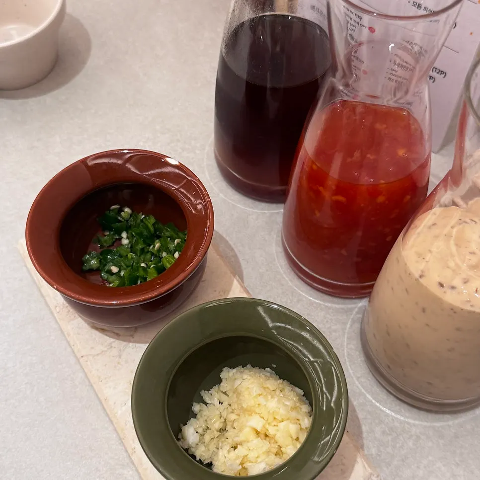 Shabu-shabu pan set up with sukiyaki broth