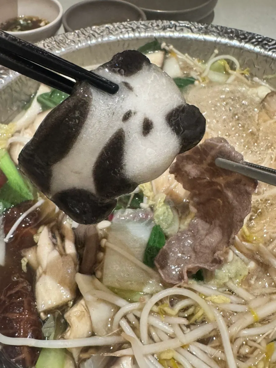 A piece of chuck flat lightly cooked in the broth