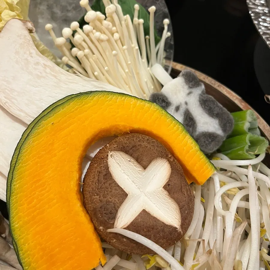 샤브샤브용 모듬 야채 접시